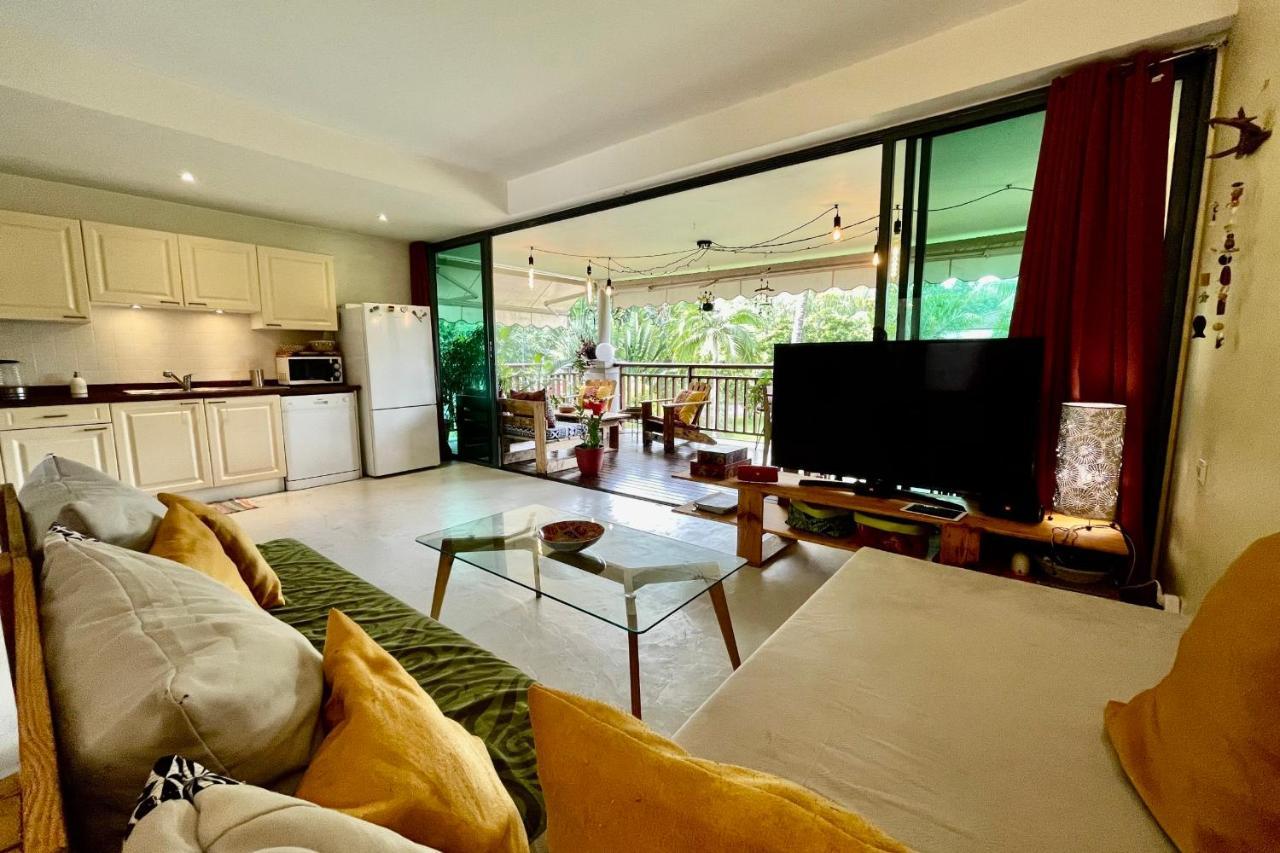 Vaiava Beach Carlton- Tahiti - Beachfront Luxury Residence & Pool - 4 Pers Punaauia  Dış mekan fotoğraf